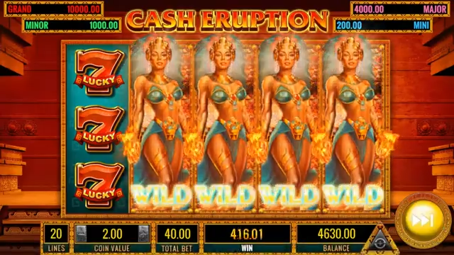 Cash Eruption online slot symboler