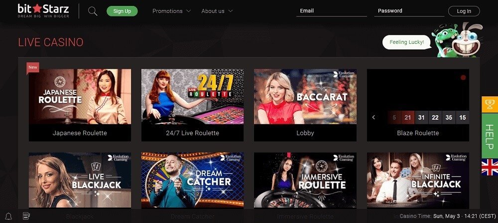 Casinò dal vivo Bitstarz